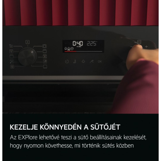 AEG NBA5C43AK beépíthető sütő, 71L, 59.5x56.7x59.4 cm, fekete szín