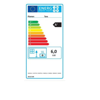 Warnex Plamen Tara öntvény kandalló, 6kW, fekete szín 