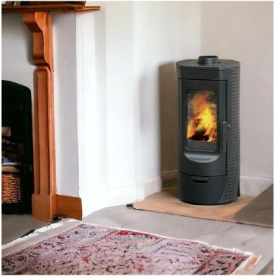 Warnex Plamen Tara öntvény kandalló, 6kW, fekete szín 