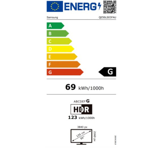 Samsung QE50LS03FAUXXH 4K UHD Smart Lifestyle TV, Művészeti mód, 50", 127 cm 