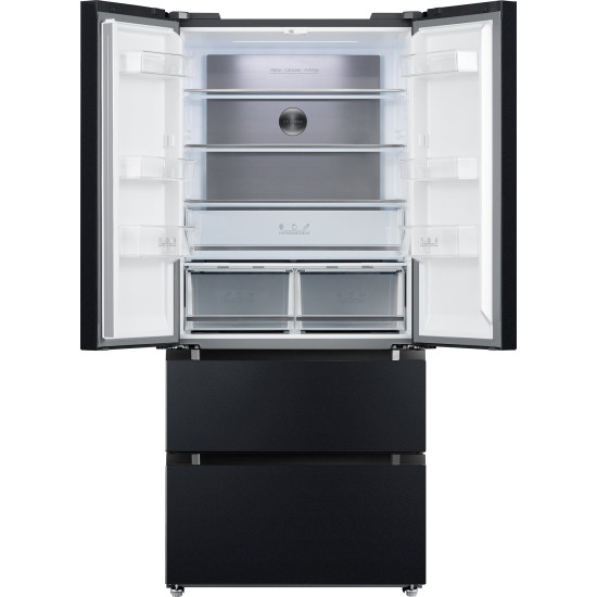 Tesla RF5200FMAE Total No Frost side by side hűtőszekrény, francia ajtós kialakítással, inverter motor, 347/169L, sötét inox szín 