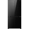 Hisense RQ768N4GBE Total No Frost side by side hűtőszekrény francia ajtós kialakítással, inverteres kompresszor, 381/210L, 91.1x60x190 cm, fekete szín 