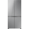 Hisense RQ768N4GVE Total No Frost side by side hűtőszekrény francia ajtós kialakítással, inverteres kompresszor, 381/210L, 91.1x60x190 cm, szürke szín