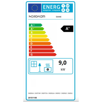 Nordflam Skane kandalló fa lábakkal 9kW