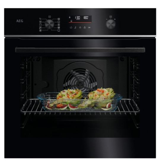 AEG TU5PB431SB beépíthető sütő, 72L, Wifi, pirolitikus tisztítás, 59.4x56.8x59.5 cm, fekete szín 