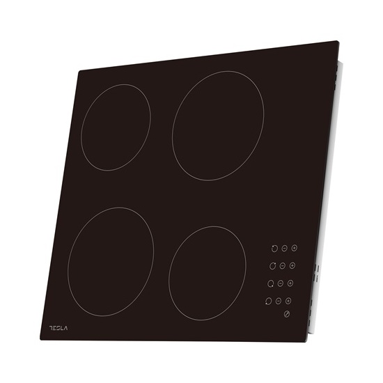 Tesla HV6402MB beépíthető kerámialap, 52x59x5.5 cm, fekete szín 