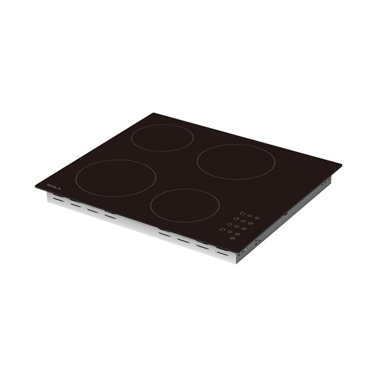 Tesla HV6402MB beépíthető kerámialap, 52x59x5.5 cm, fekete szín 