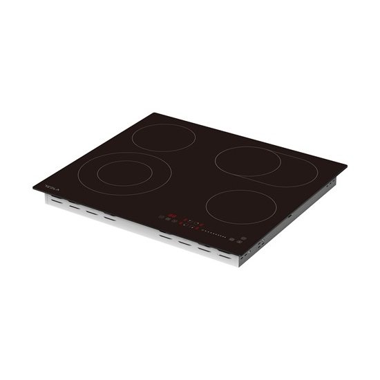 Tesla HV6411MX beépíthető kerámialap, 51.9x58.9x5.5 cm, fekete szín 