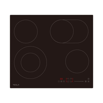 Tesla HV6411MX beépíthető kerámialap, 51.9x58.9x5.5 cm, fekete szín 