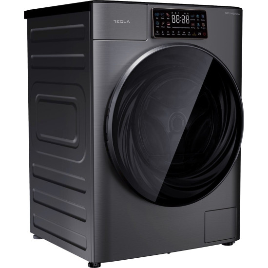 Tesla WF101490CSA elöltöltős mosógép, 10 kg, 60x57.7x84.7 cm, inverter motor, szürke szín 