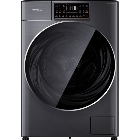 Tesla WF101490CSA elöltöltős mosógép, 10 kg, 60x57.7x84.7 cm, inverter motor, szürke szín 