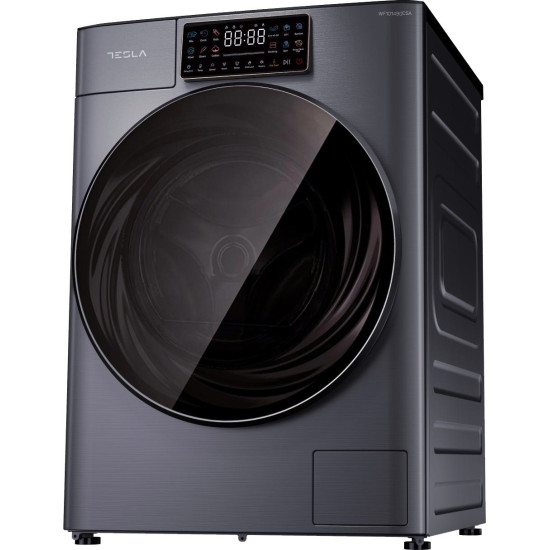 Tesla WF101490CSA elöltöltős mosógép, 10 kg, 60x57.7x84.7 cm, inverter motor, szürke szín 