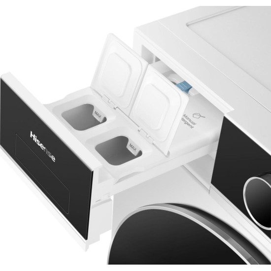 Hisense WF5I1045BWQ elöltöltős mosógép, 10.5 kg, Wifi, gőz,59.5x55x84.5 cm