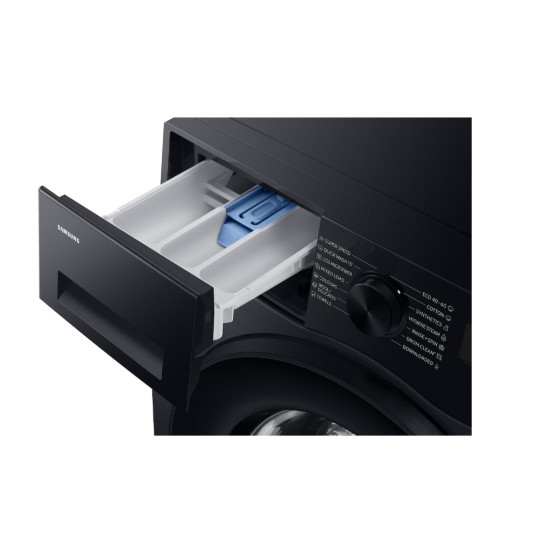 Samsung WW90DG5G34ABLE elöltöltős mosógép, 9 kg, inverter motor, Wifi, gőz, 60x48x85 cm, fekete szín 