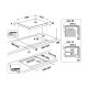 Whirlpool WF S8865 NE beépíthető indukciós kerámialap, 65x51x5.4 cm, fekete szín