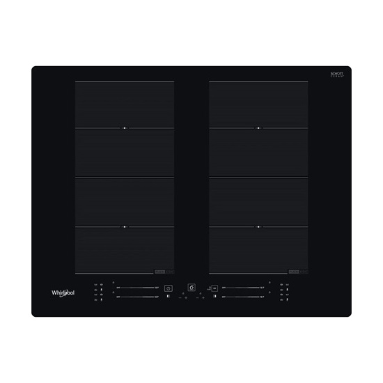 Whirlpool WF S8865 NE beépíthető indukciós kerámialap, 65x51x5.4 cm, fekete szín