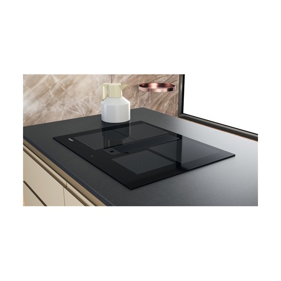 Whirlpool WVH 1065B F KIT beépíthető indukciós kerámialap beépített elszívóval, 65x51.5x32 cm, fekete szín