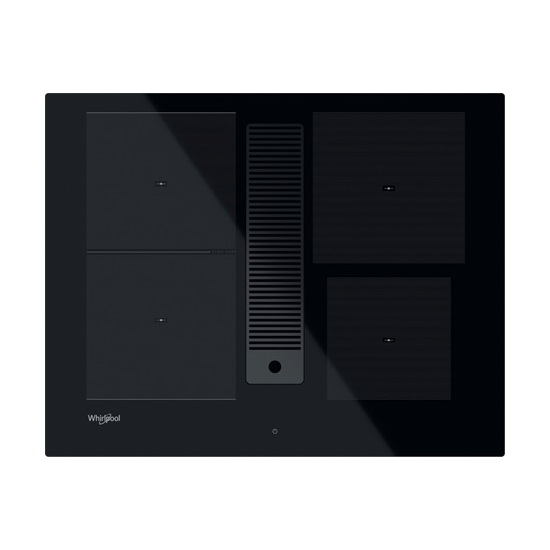 Whirlpool WVH 1065B F KIT beépíthető indukciós kerámialap beépített elszívóval, 65x51.5x32 cm, fekete szín