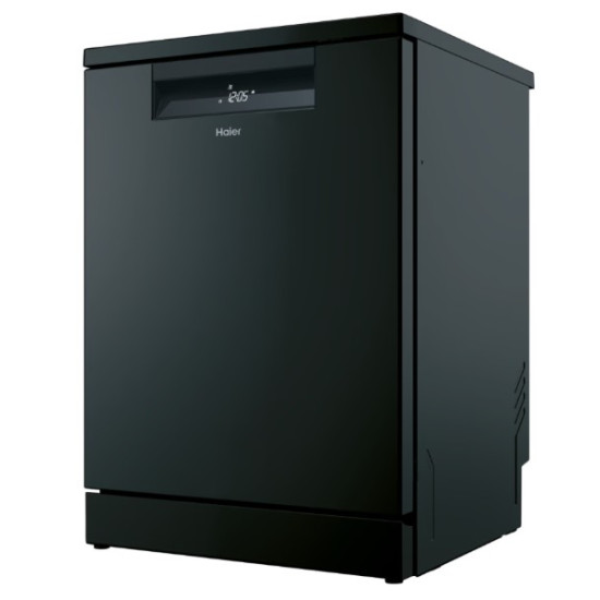 Haier XF 4A4M4PB mosogatógép, 14 teríték, inverter motor, 3 kosár, Wifi, automatikus ajtónyitás, 59.7x59.8x85 cm, fekete szín
