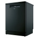 Haier XF 4A4M4PB mosogatógép, 14 teríték, inverter motor, 3 kosár, Wifi, automatikus ajtónyitás, 59.7x59.8x85 cm, fekete szín