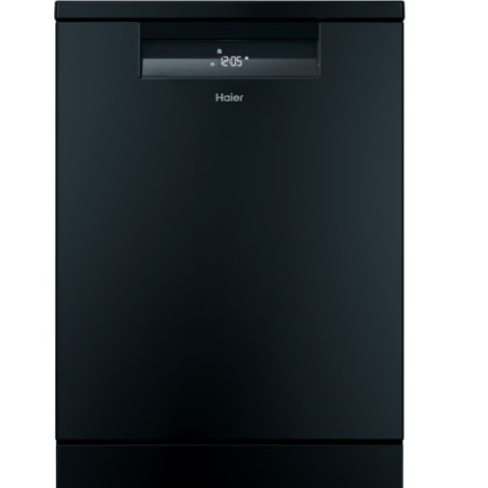 Haier XF 4A4M4PB mosogatógép, 14 teríték, inverter motor, 3 kosár, Wifi, automatikus ajtónyitás, 59.7x59.8x85 cm, fekete szín