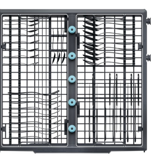 Haier XF 4A4M4PB mosogatógép, 14 teríték, inverter motor, 3 kosár, Wifi, automatikus ajtónyitás, 59.7x59.8x85 cm, fekete szín