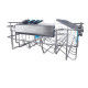 Haier XF1C3TB1FW mosogatógép, 11 teríték, inverter motor, 3 kosár, Wifi, automatikus ajtónyitás, 44.8x60.5x84.6 cm