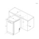 Haier XF1C3TB1FW mosogatógép, 11 teríték, inverter motor, 3 kosár, Wifi, automatikus ajtónyitás, 44.8x60.5x84.6 cm