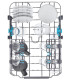 Haier XF1C3TB1FW mosogatógép, 11 teríték, inverter motor, 3 kosár, Wifi, automatikus ajtónyitás, 44.8x60.5x84.6 cm