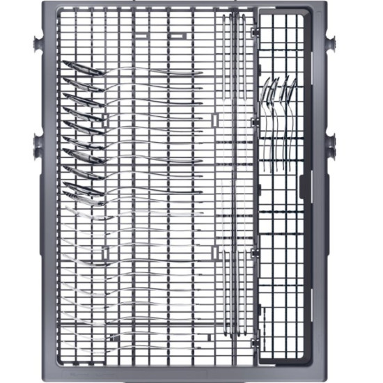 Haier XF1C3TB1FX mosogatógép, 11 teríték, Wifi, inverter motor, 3 kosár, automatikus ajtónyitás, 44.8x60.5x84.6 cm, inox