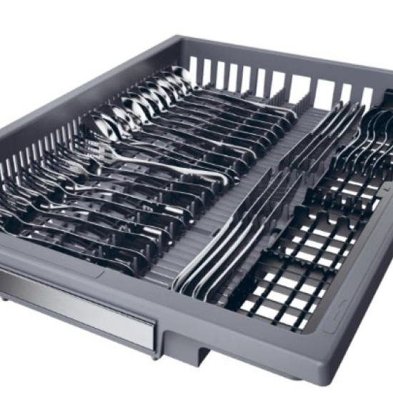 Haier XF1C3TB1FX mosogatógép, 11 teríték, Wifi, inverter motor, 3 kosár, automatikus ajtónyitás, 44.8x60.5x84.6 cm, inox