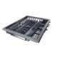 Haier XF1C3TB1FX mosogatógép, 11 teríték, Wifi, inverter motor, 3 kosár, automatikus ajtónyitás, 44.8x60.5x84.6 cm, inox