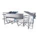 Haier XF1C3TB1FX mosogatógép, 11 teríték, Wifi, inverter motor, 3 kosár, automatikus ajtónyitás, 44.8x60.5x84.6 cm, inox