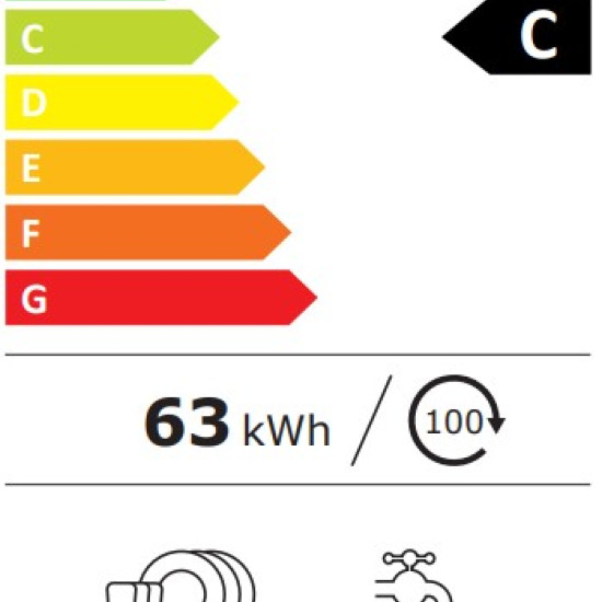 Haier XF1C3TB1FX mosogatógép, 11 teríték, Wifi, inverter motor, 3 kosár, automatikus ajtónyitás, 44.8x60.5x84.6 cm, inox
