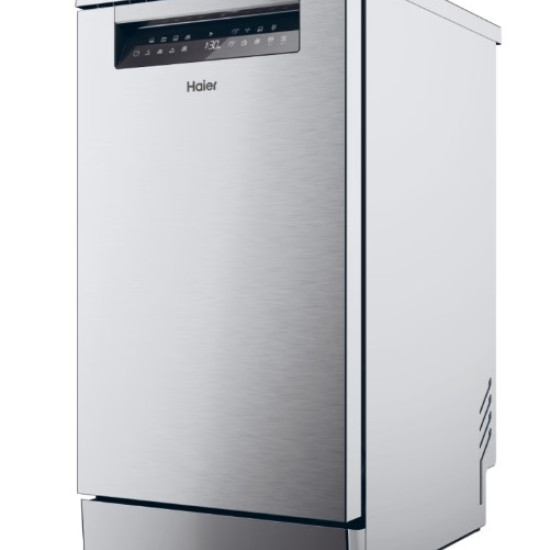 Haier XF1C3TB1FX mosogatógép, 11 teríték, Wifi, inverter motor, 3 kosár, automatikus ajtónyitás, 44.8x60.5x84.6 cm, inox