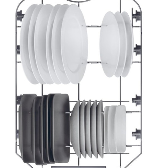 Haier XF1C3TB1FX mosogatógép, 11 teríték, Wifi, inverter motor, 3 kosár, automatikus ajtónyitás, 44.8x60.5x84.6 cm, inox