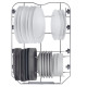 Haier XF1C3TB1FX mosogatógép, 11 teríték, Wifi, inverter motor, 3 kosár, automatikus ajtónyitás, 44.8x60.5x84.6 cm, inox