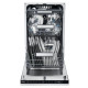 Haier XI1C1TB4LPCFB teljesen beépíthető mosogatógép, Wifi, 3 kosár, automatikus ajtónyitás, inverter motor, 11 teríték, 44.8x55.9x81.6 cm