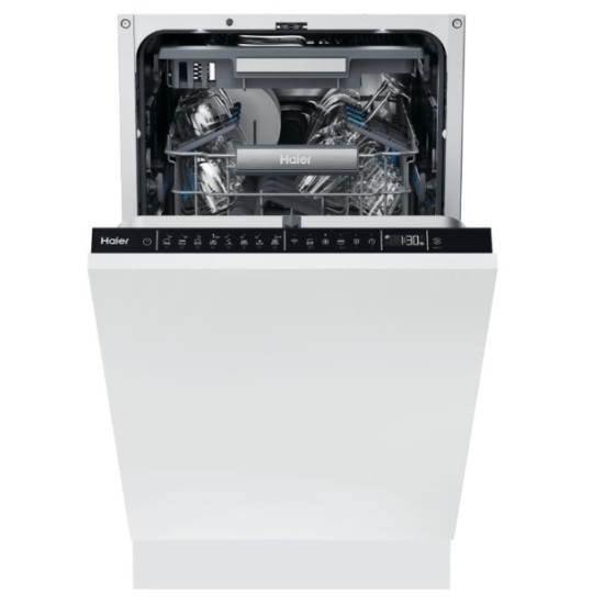 Haier XI1C1TB4LPCFB teljesen beépíthető mosogatógép, Wifi, 3 kosár, automatikus ajtónyitás, inverter motor, 11 teríték, 44.8x55.9x81.6 cm