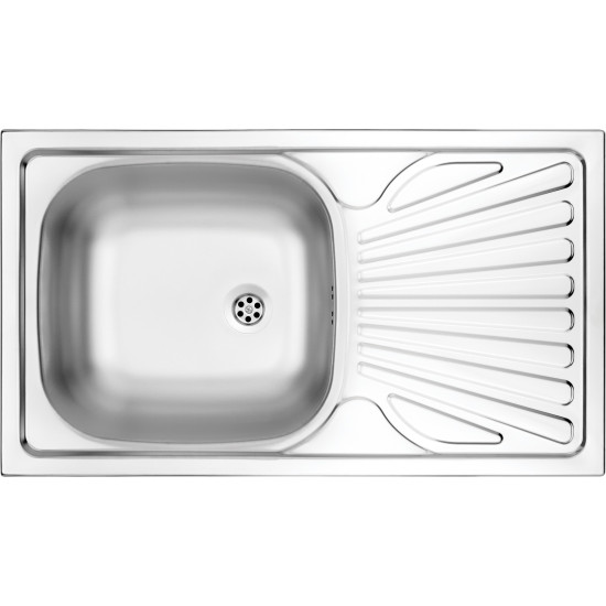 Deante ZMU 3110 1 medencés mosogatótálca csepegtetővel, 43.5x76x15 cm, 5907650845737, dekor szín 