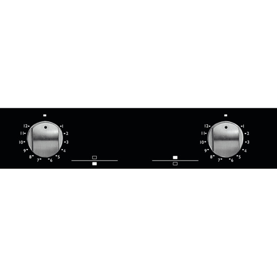 Whirlpool AKT 360/IX beépíthető dominó üvegkerámia  főzőlap, 28x51x5.2 cm, fekete szín 