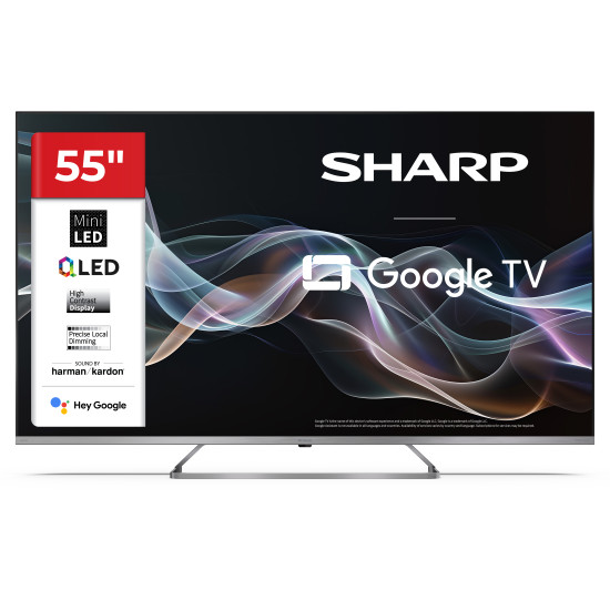 Sharp 55JP7265E 4K UHD Smart QLED MiniLED TV, 55", 139.7 cm