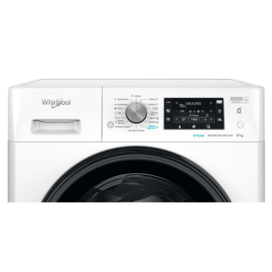 Whirlpool FFD 9489 BV EE elöltöltős mosógép, 9 kg, inverter motor, gőz, 59.5x63x85 cm 