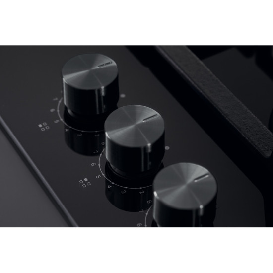 Whirlpool GOFL 629/NB1 beépíthető gáz főzőlap, 59x51x4.9 cm, fekete szín, wok égőfej 