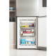 Indesit INFC9 TO32X Total No Frost alulfagyasztós kombinált hűtőszekrény, 263/104L, 59.6x67.8x202.7 cm, inox szín 