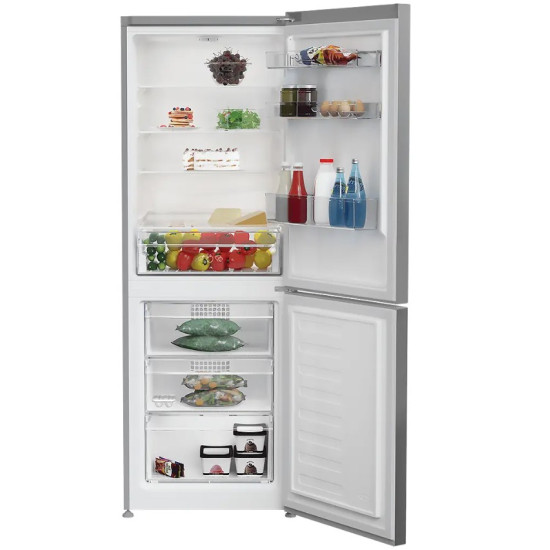 Indesit INKS 1341 S4E alulfagyasztós kombinált hűtőszekrény, 209/113L, 59.5x65.2x173.6 cm, ezüst szín 