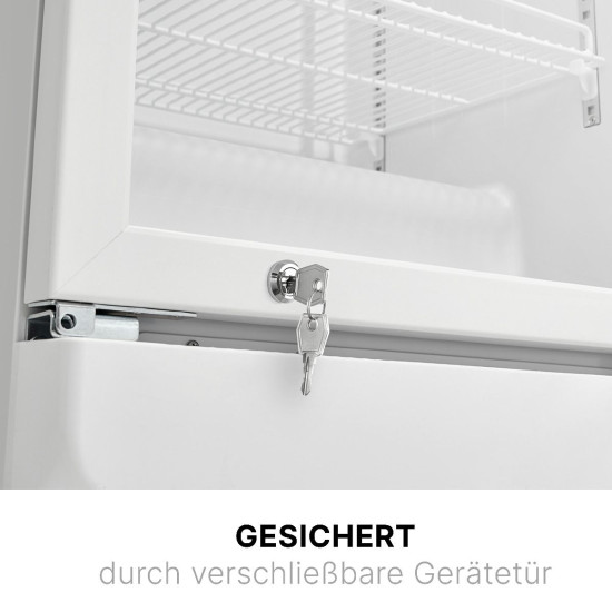 Bomann KSG 7351 üvegajtós italhűtő, 356L, 59.5x57x194.5 cm