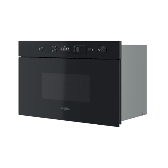 Whirlpool MBNA900B beépíthető mikrohullámú sütő, 22L, 750W, 59.5x32x38.2 cm, fekete szín 