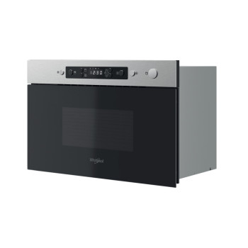 Whirlpool MBNA920X beépíthető mikrohullámú sütő, 750W, 22L, 59.5x32x38.2cm inox szín