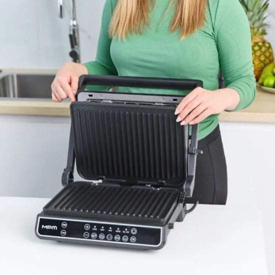 MPM MPM-MGR-14 kontakt grill, 2000W, fekete 